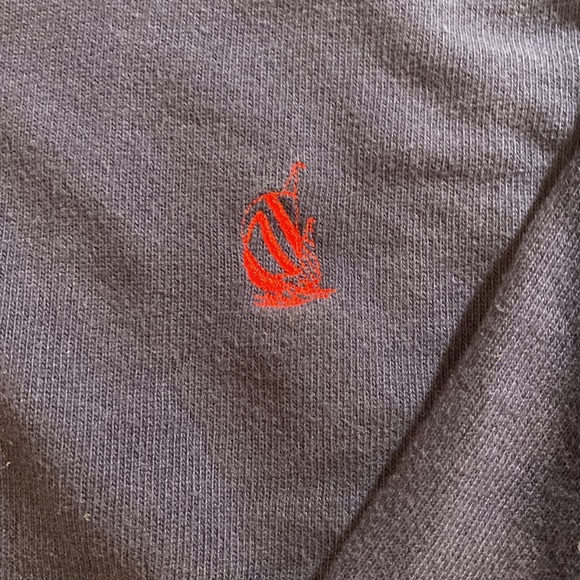 Vintage 90’s Nautica Long Sleeve Denim Collar Pullover Polo Shirt - Picture 2 of 7